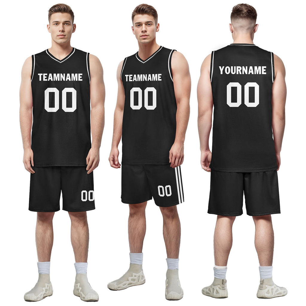 Custom Black Classic Style Sports Uniform Basketball Jersey BBJ01-D020105-19