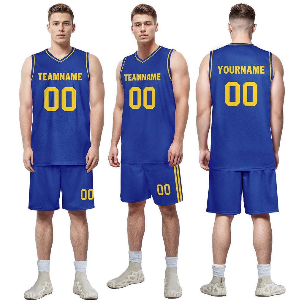 Custom Blue Classic Style Sports Uniform Basketball Jersey BBJ01-D020105-12