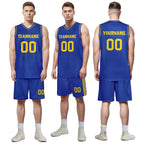 Custom Blue Classic Style Sports Uniform Basketball Jersey BBJ01-D020105-12