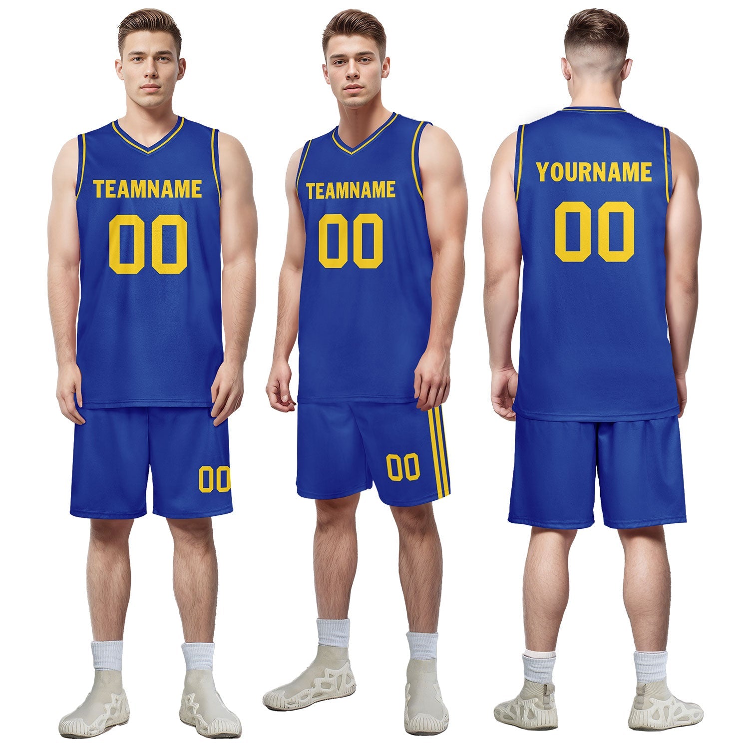 Custom Blue Classic Style Sports Uniform Basketball Jersey BBJ01-D020105-12