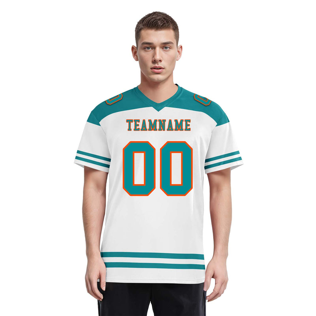 Custom Miami Personalized Authentic Football Jersey FBJ02-E0607-2