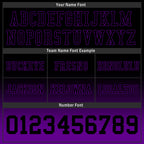 Custom Black Purple Fade Fashion Personalized Authentic Football Jersey FBJ02-D06088