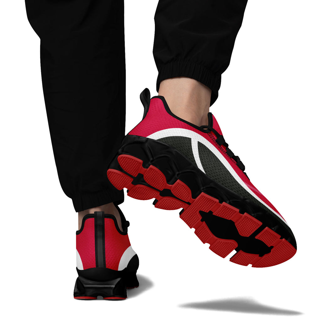 Custom Red Gray Maxsoul Shoes Personalized Sneaker FN003XD-D020391-10