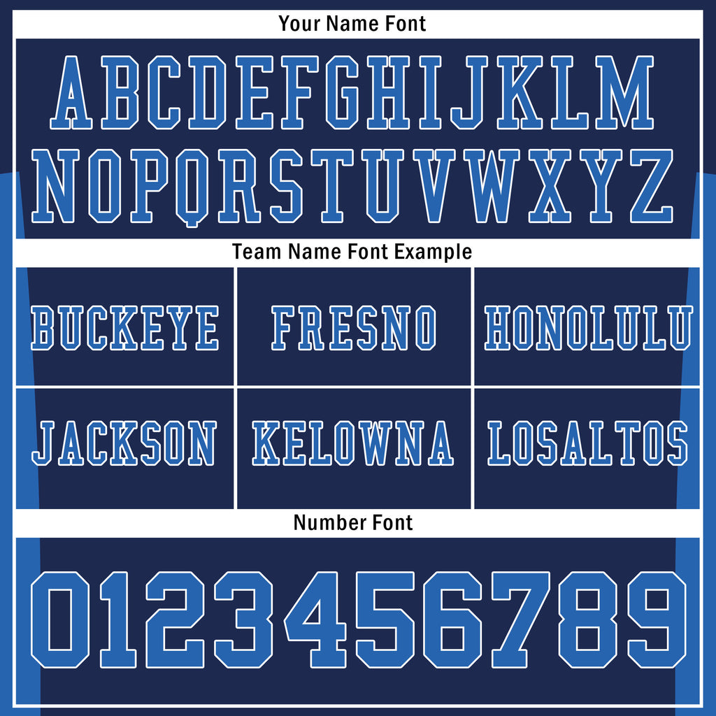 Custom Blue Striped Sleeves Personalized Authentic Football Jersey FBJ02-D06077