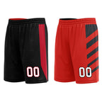 Custom Black Red Plaid Portland City Edition Personalized Reversible Basketball Set Sports Basketball Jersey BBJ01R-D0610-25