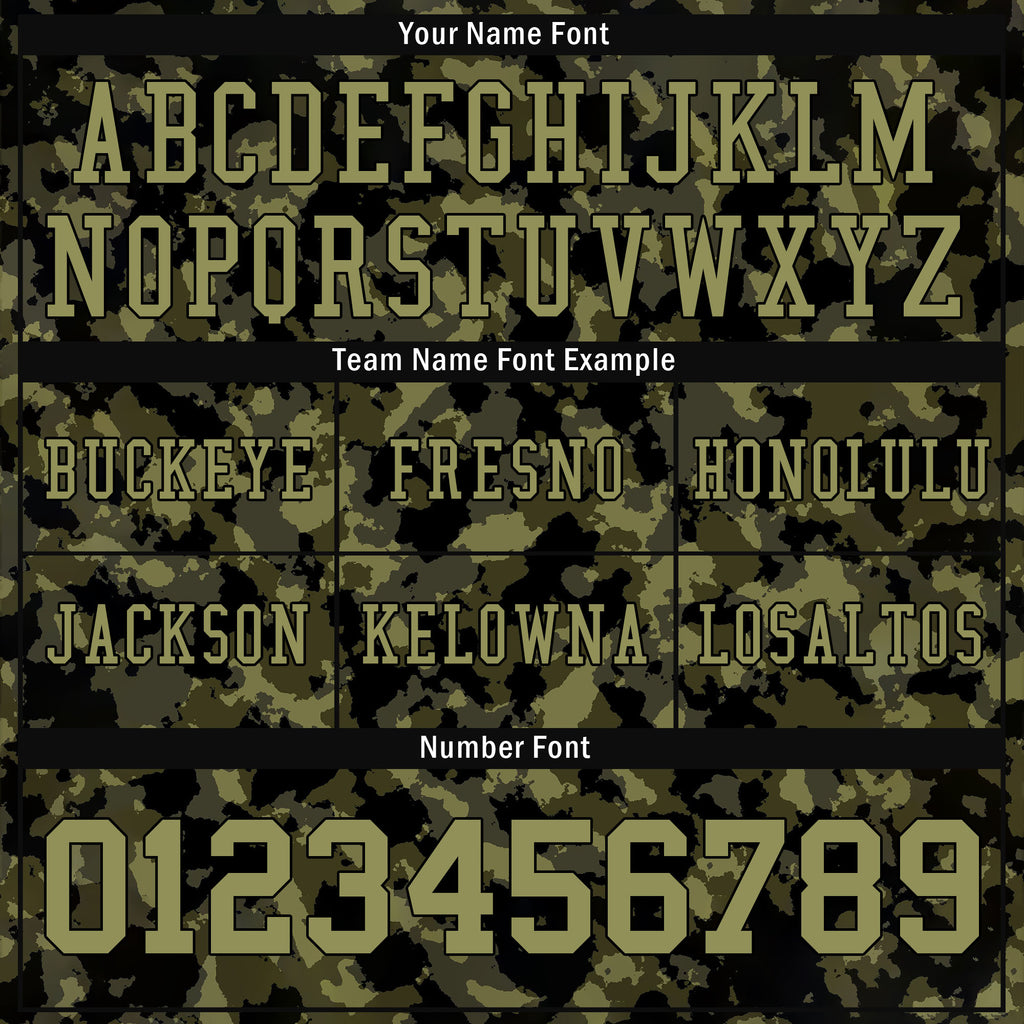 Custom Camo Personalized Authentic Football Jersey FBJ02-D06111
