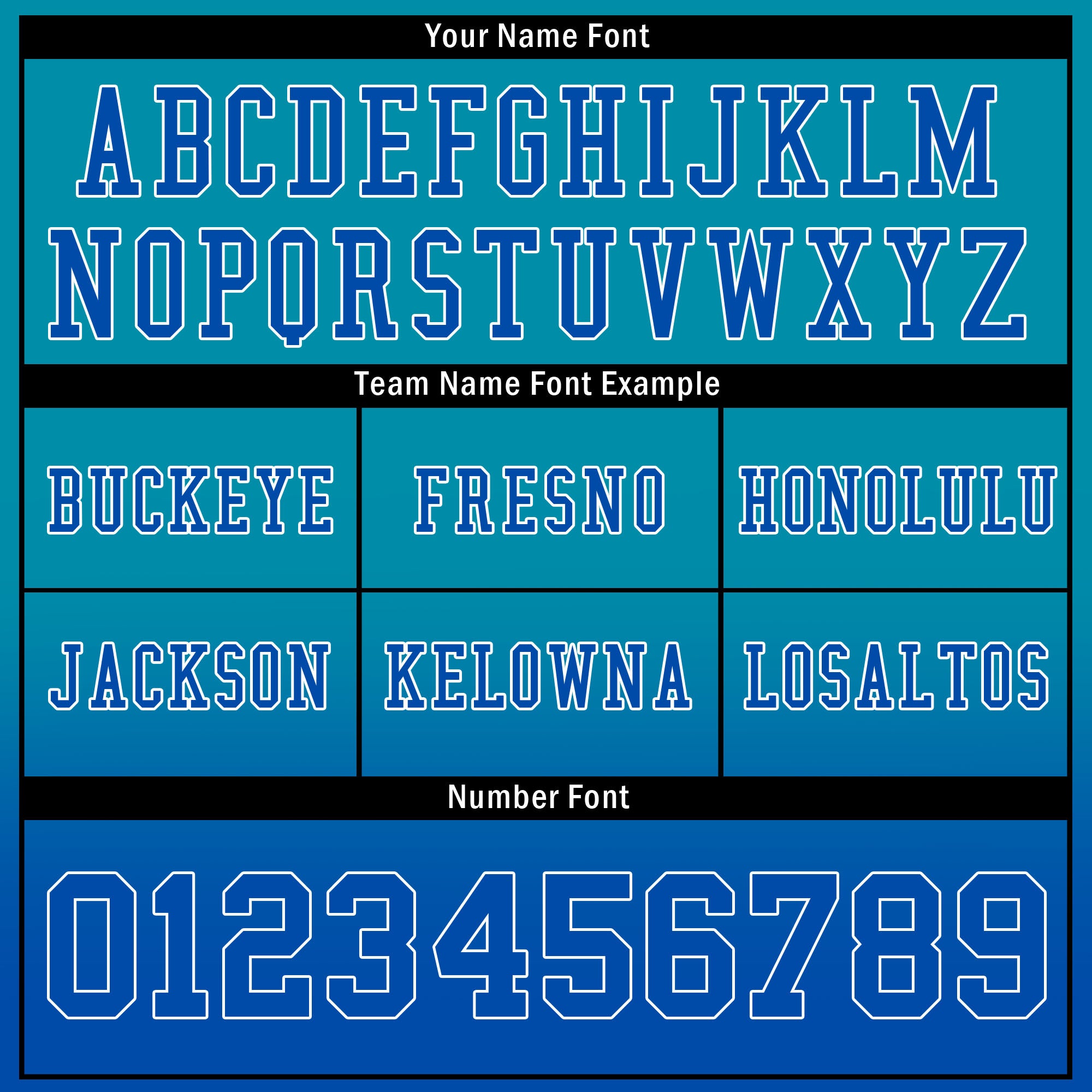 Custom Dark Teal Blue Fade Fashion Personalized Authentic Football Jersey FBJ02-D06101