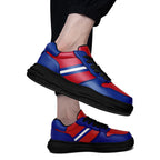 Custom Red Blue Buffalo Shoes Personalized Sneaker FN032-D020389-4