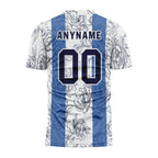 Custom White Blue Soccer Sets Jersey Personalized SCJ101-D28007