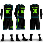 Custom Dark Lemon Green City Edition Personalized Sports Uniform Authentic Basketball Jersey BBJ01-D06101-2