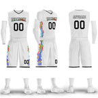 Custom White Rainbow City Edition Personalized Sports Uniform Authentic Basketball Jersey BBJ01-D06101-8