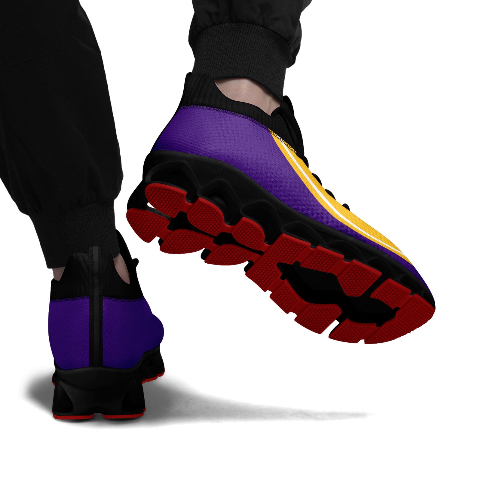Custom Purple Yellow Maxsoul Shoes Personalized Sneaker FN030XD-D020388-26