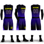 Custom Black Purple City Edition Personalized Sports Uniform Authentic Basketball Jersey BBJ01-D06101-14