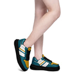 Custom Green Yellow Jacksonville Shoes Personalized Sneaker FN032-D020389-16
