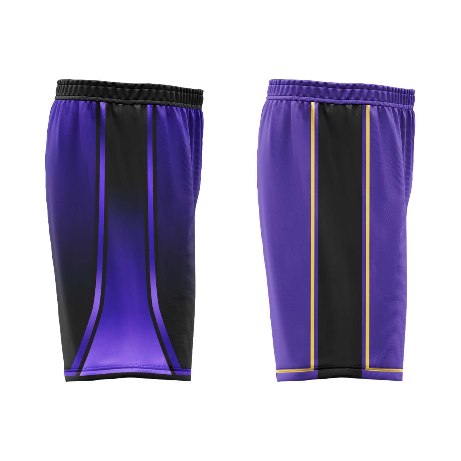 Custom Black Purple Los Angeles City Edition Personalized Reversible Basketball Set Sports Basketball Jersey BBJ01R-D0610-14