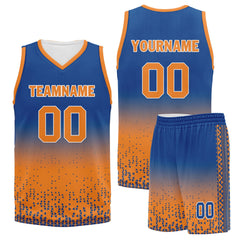 Custom Blue Orange Fade Fashion Sports Uniform Basketball Jersey BBJ01-D020102-3