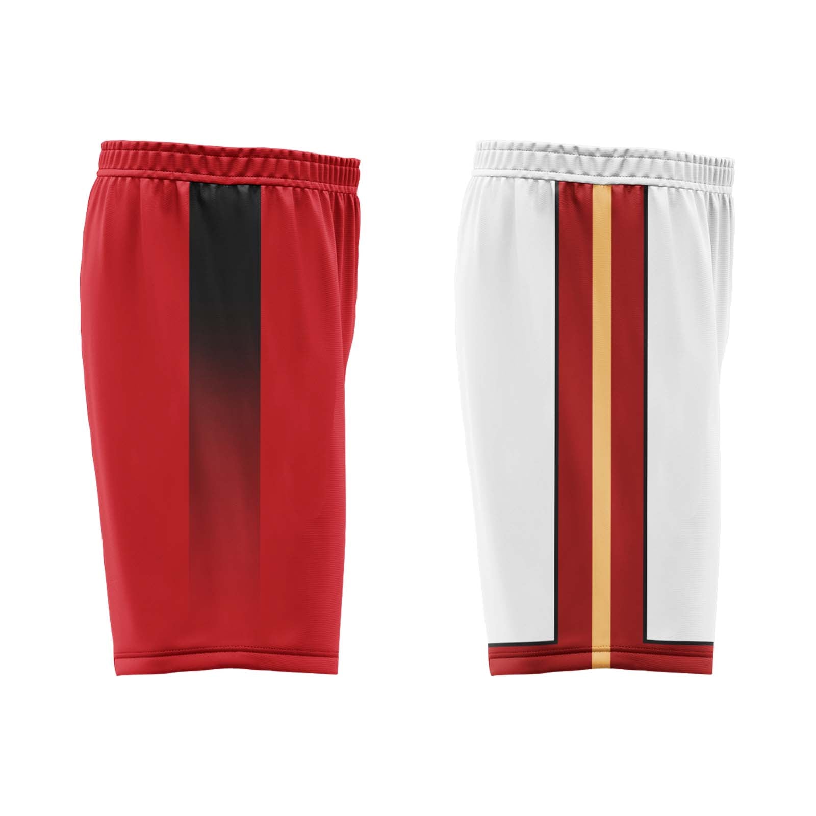 Custom Red White Miami City Edition Personalized Reversible Basketball Set Sports Basketball Jersey BBJ01R-D0610-16