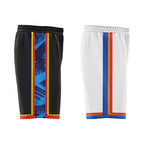 Custom Black Blue Orange White Oklahoma City City Edition Personalized Reversible Basketball Set Sports Basketball Jersey BBJ01R-D0610-21