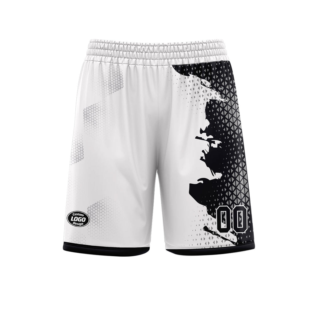 Custom Black White Soccer Sets Jersey Personalized SCJ101-D020210-2