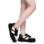 Custom Black White Pittsburgh Shoes Personalized Sneaker FN032-D020389-30