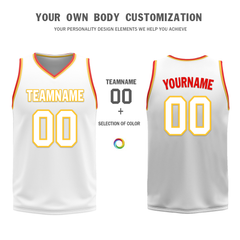 Custom Red White Classic Style Reversible Basketball Uniform Personalized Ordinary BBJR-D017027