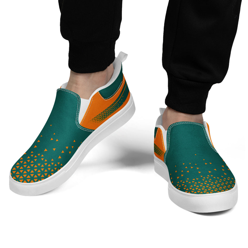 Custom Canvas Sneakers Personalized Slip On Shoes FN071-E023042-6