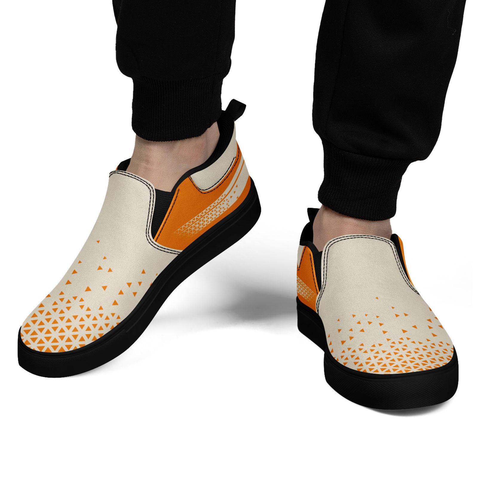 Custom Canvas Sneakers Personalized Slip On Shoes FN071-E023042-7