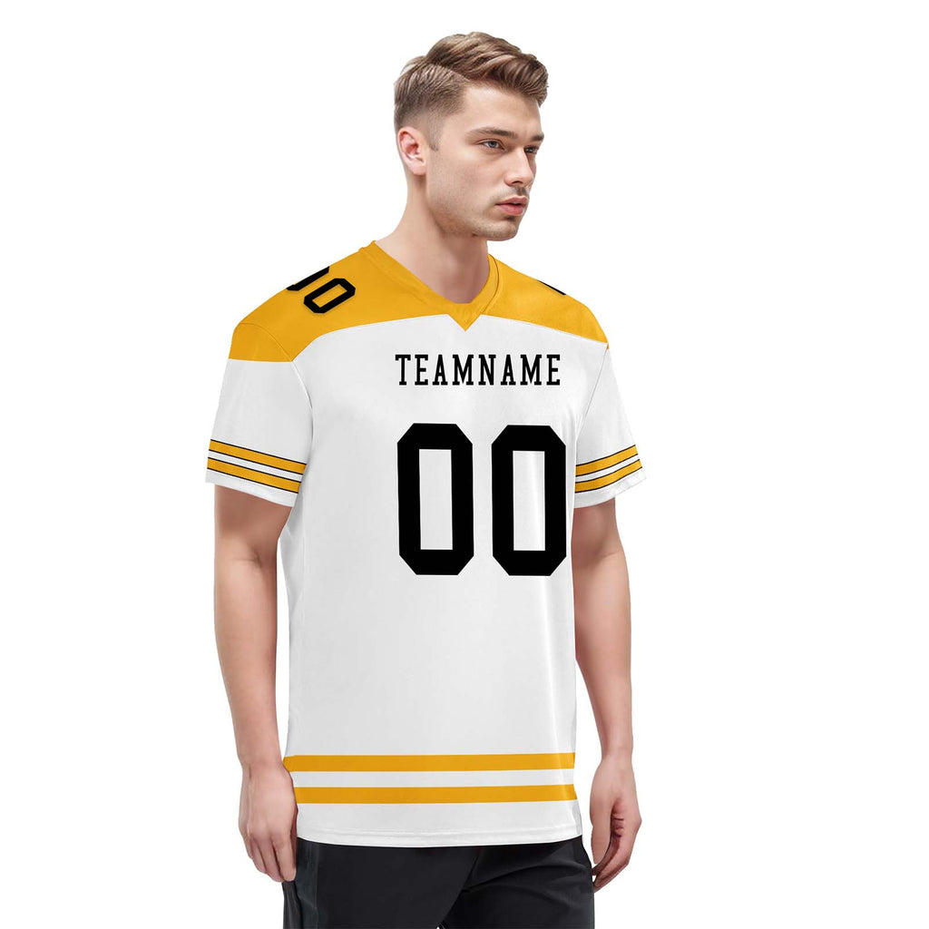 Custom Pittsburgh Personalized Authentic Football Jersey FBJ02-E0607-7