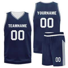 Custom Blue Classic Style Sports Uniform Basketball Jersey BBJ01-D020105-9