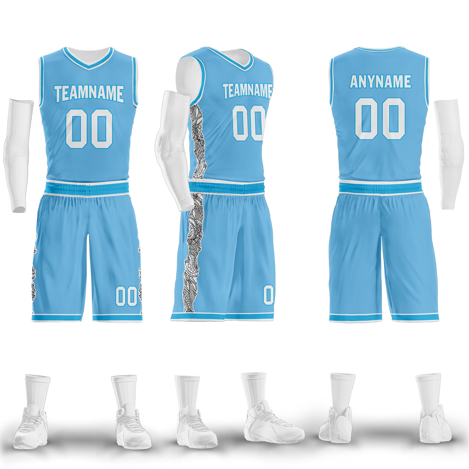 Custom Blue City Edition Personalized Sports Uniform Authentic Basketball Jersey BBJ01-D06101-6