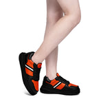 Custom Black Orange Cincinnati Shoes Personalized Sneaker FN032-D020389-6