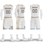 Custom White Gold City Edition Personalized Sports Uniform Authentic Basketball Jersey BBJ01-D06101-5