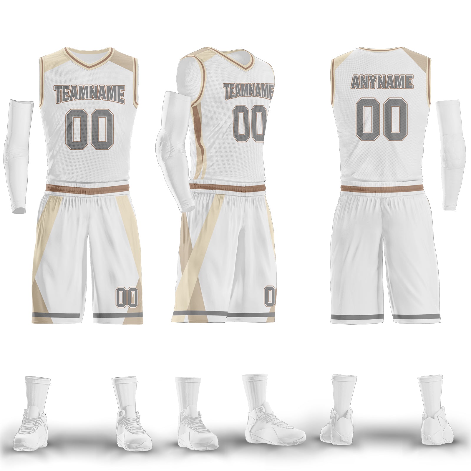 Custom White Gold City Edition Personalized Sports Uniform Authentic Basketball Jersey BBJ01-D06101-5