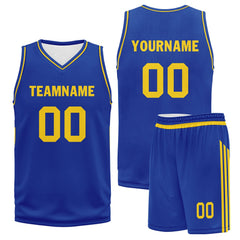 Custom Blue Classic Style Sports Uniform Basketball Jersey BBJ01-D020105-12