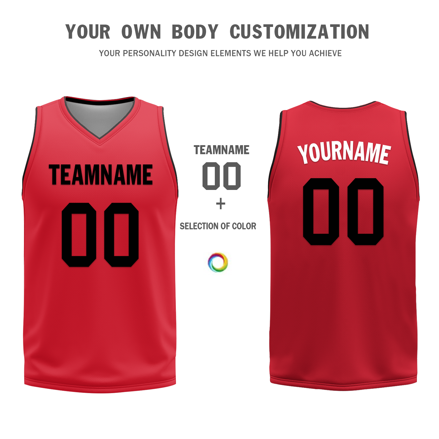 Custom Black Red Classic Style Reversible Basketball Uniform Personalized COOLMAX BBJR-D017018