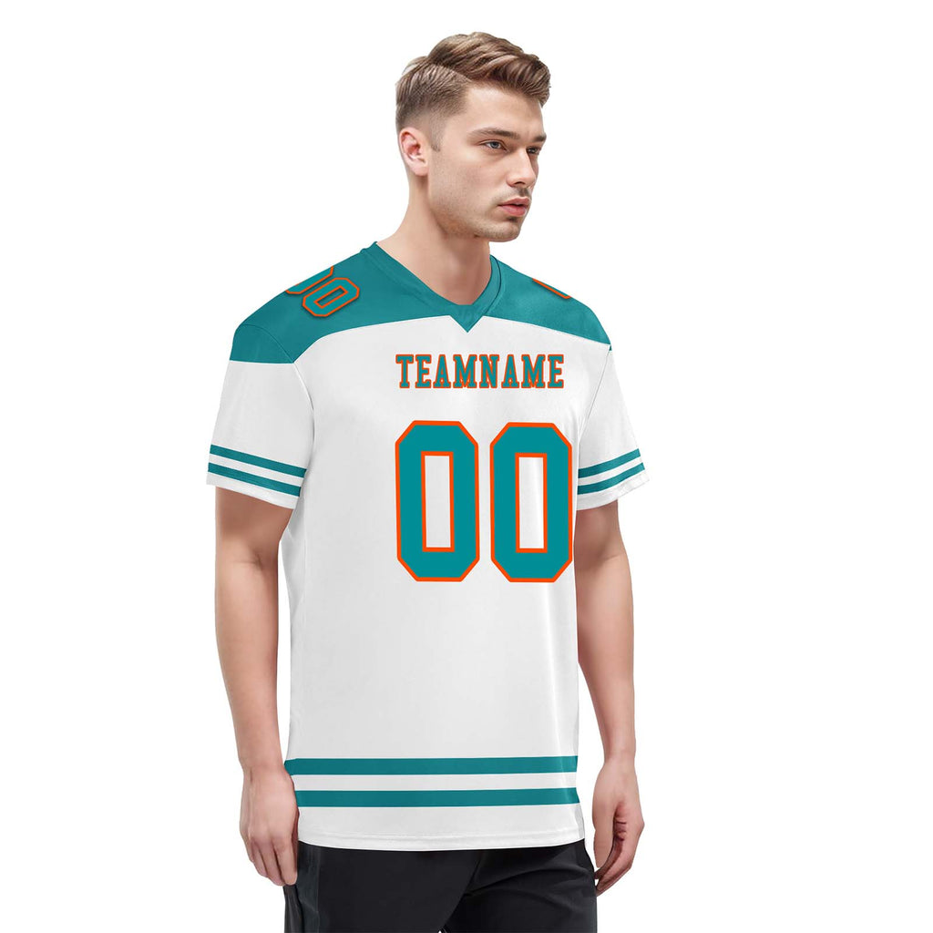 Custom Miami Personalized Authentic Football Jersey FBJ02-E0607-2