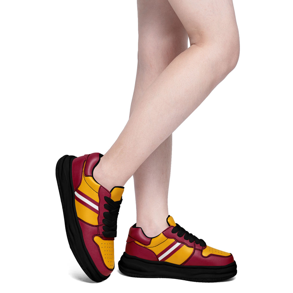 Custom Red Yellow Arizona Shoes Personalized Sneaker FN032-D020389-1