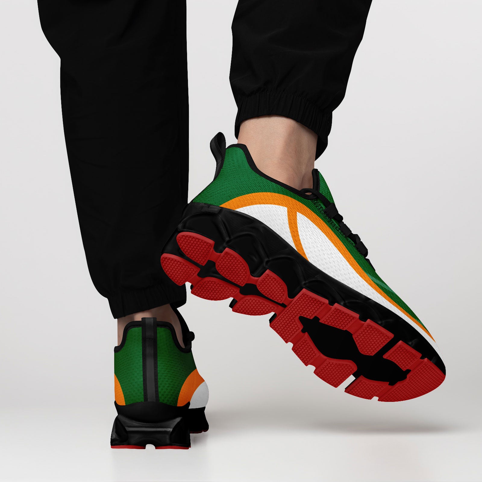 Custom Green Orange Maxsoul Shoes Personalized Sneaker FN003XD-D020391-18