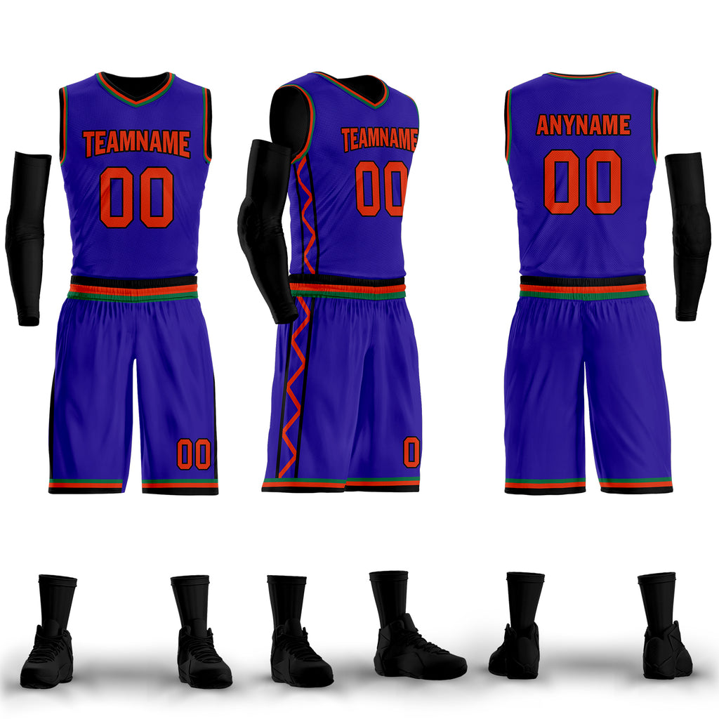 Custom Purple Green Orange City Edition Personalized Sports Uniform Authentic Basketball Jersey BBJ01-D06101-24
