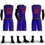 Custom Purple Green Orange City Edition Personalized Sports Uniform Authentic Basketball Jersey BBJ01-D06101-24