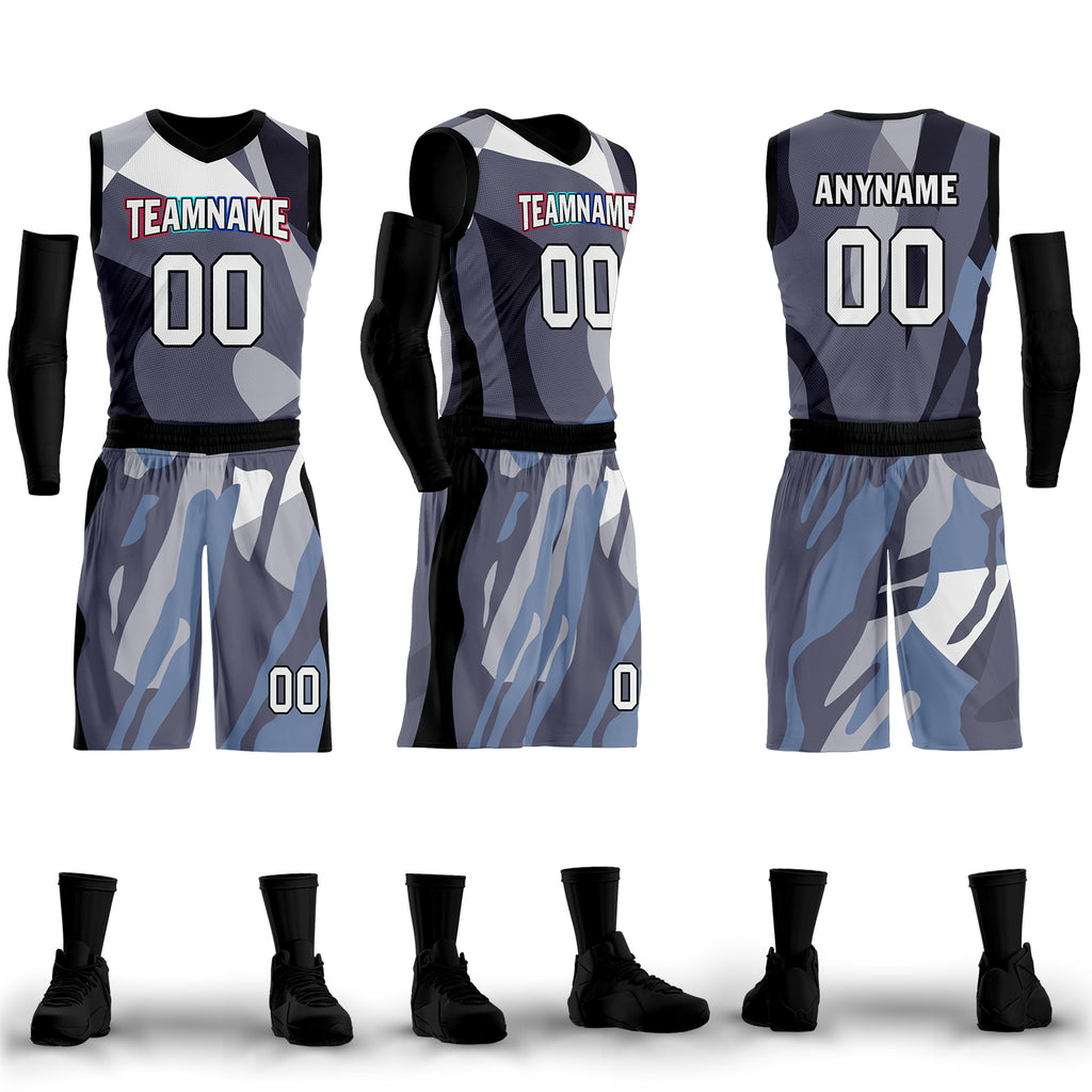 Custom Cyan Blue Camouflage City Edition Personalized Sports Uniform Authentic Basketball Jersey BBJ01-D06101-3
