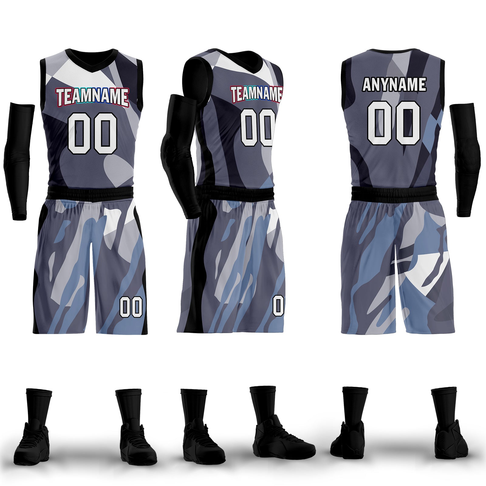Custom Cyan Blue Camouflage City Edition Personalized Sports Uniform Authentic Basketball Jersey BBJ01-D06101-3