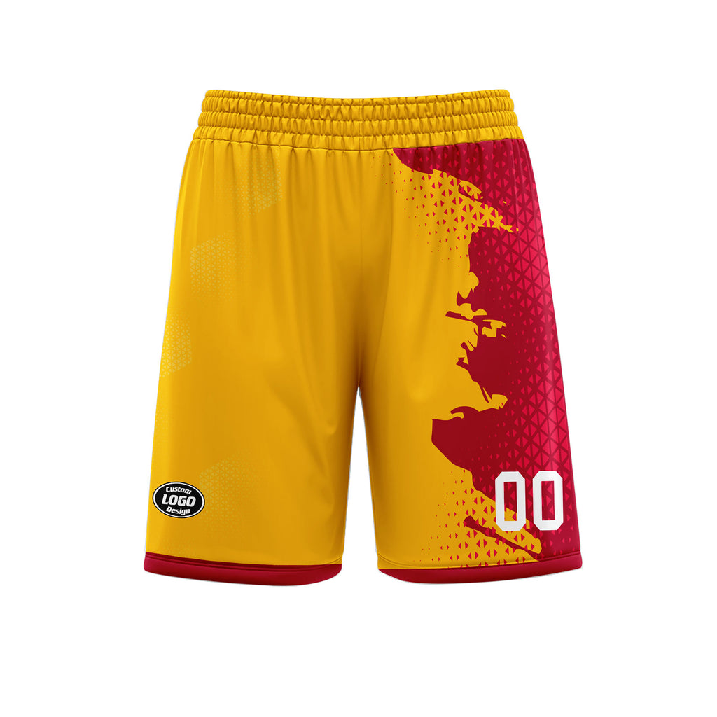 Custom Red Yellow Soccer Sets Jersey Personalized SCJ101-D020210-3