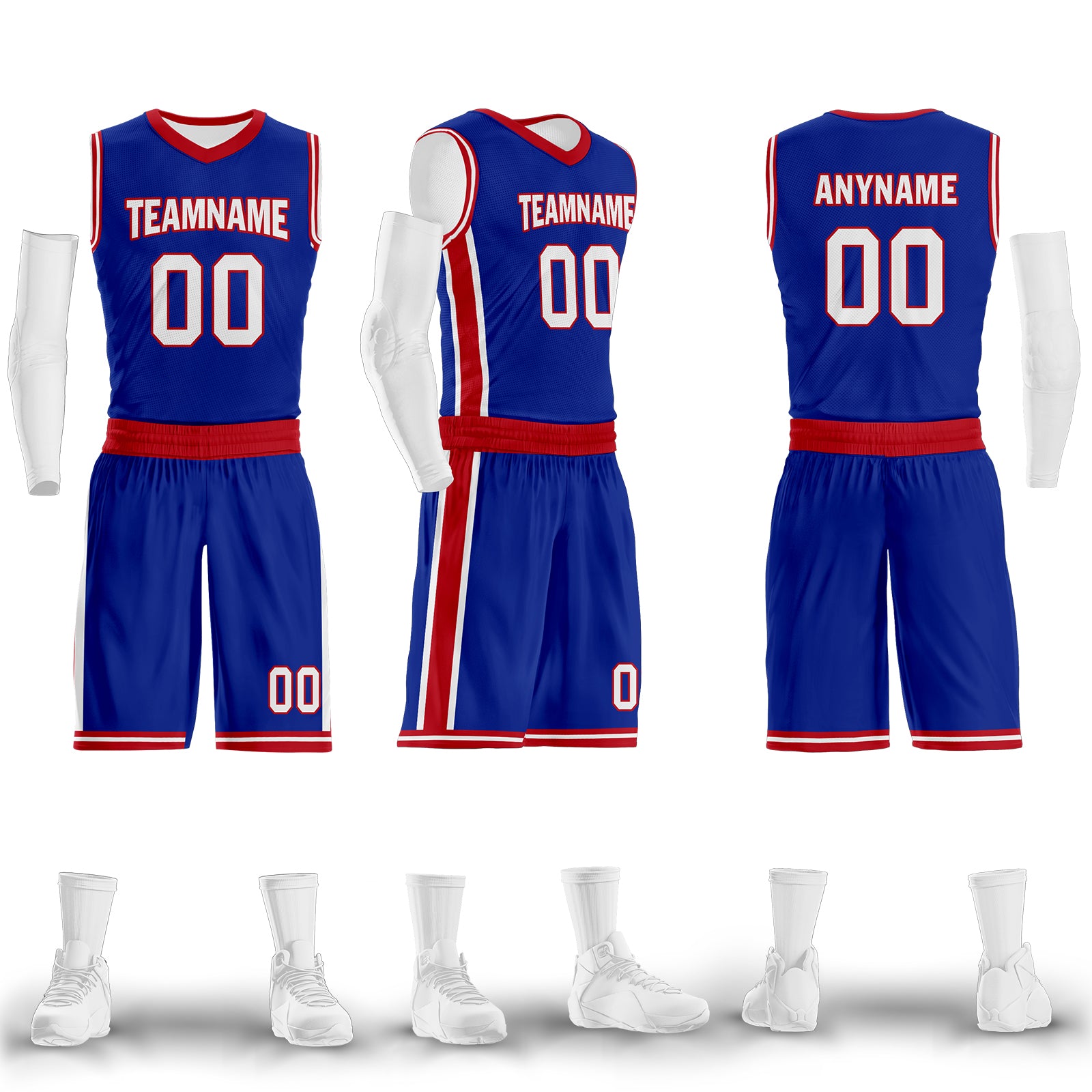 Custom Blue Red White City Edition Personalized Sports Uniform Authentic Basketball Jersey BBJ01-D06101-26
