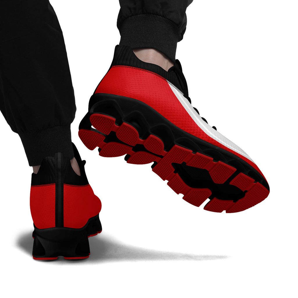 Custom Red Gray Maxsoul Shoes Personalized Sneaker FN030XD-D020388-21