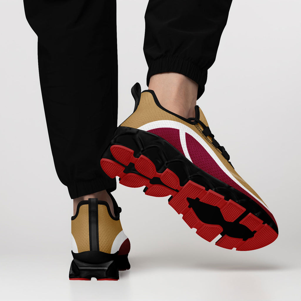 Custom Red Gold Maxsoul Shoes Personalized Sneaker FN003XD-D020391-16