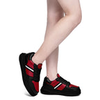 Custom Red Black Atlanta Shoes Personalized Sneaker FN032-D020389-3
