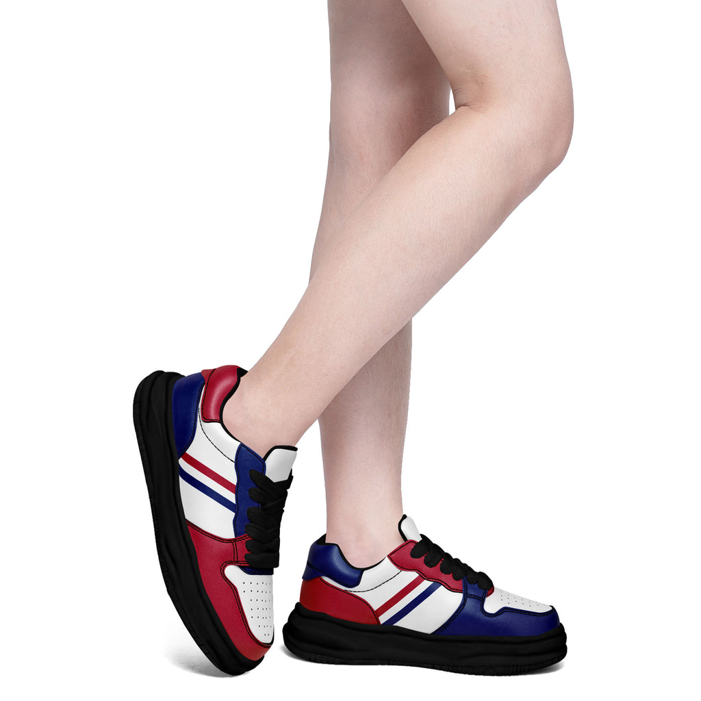 Custom Red Blue New York Shoes Personalized Sneaker FN032-D020389-21