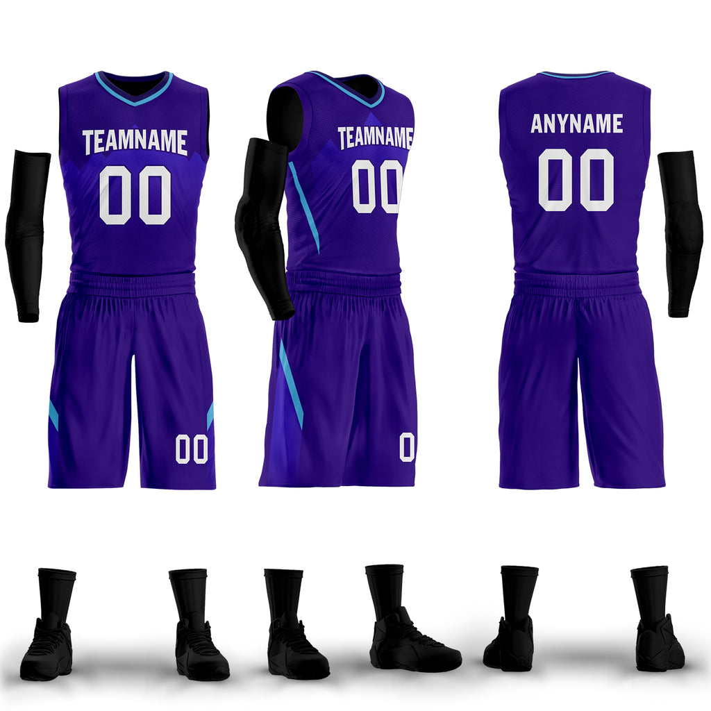 Custom Purple City Edition Personalized Sports Uniform Authentic Basketball Jersey BBJ01-D06101-29