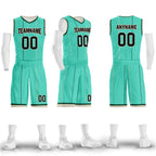 Custom Mint Green Black City Edition Personalized Sports Uniform Authentic Basketball Jersey BBJ01-D06101-4